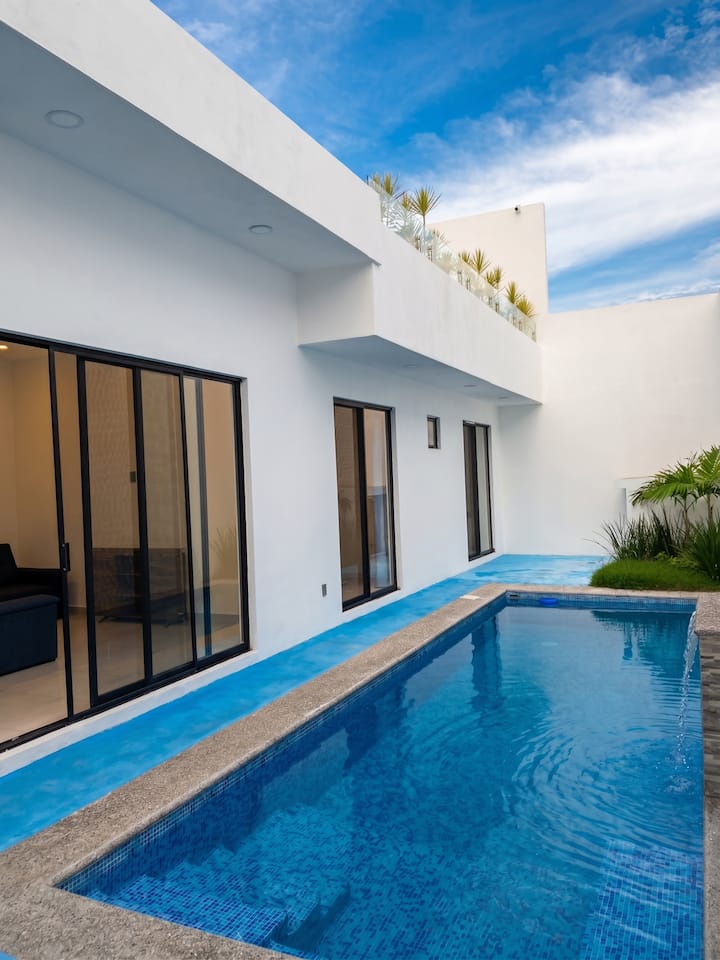 Casa Con Alberca Privada Cerca De La Playa - Nayarit
