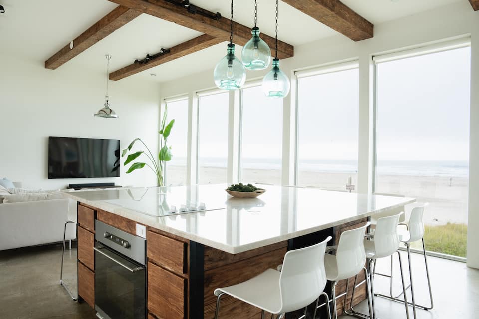 A glass beach house on the Oregon dunes, Cloverdale, Oregon, United States, photo 9 of 10