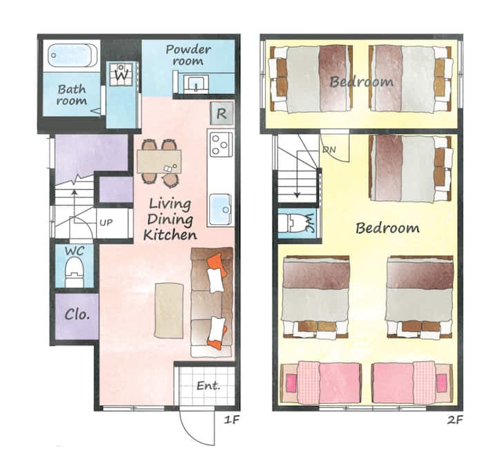 New Open|entire House|50㎡|10 Guests - Tenjin