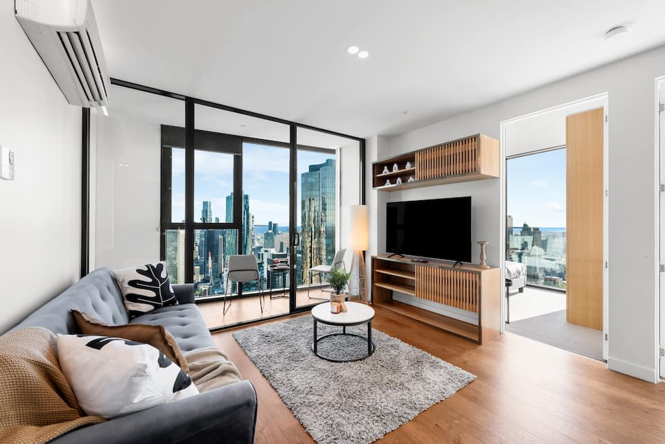 57th floor panoramic Melbourne skyline view