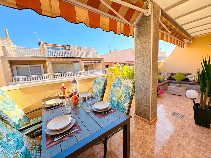 Superb & Modern Penthouse, Terrace, 250 M Beach - Torrevieja