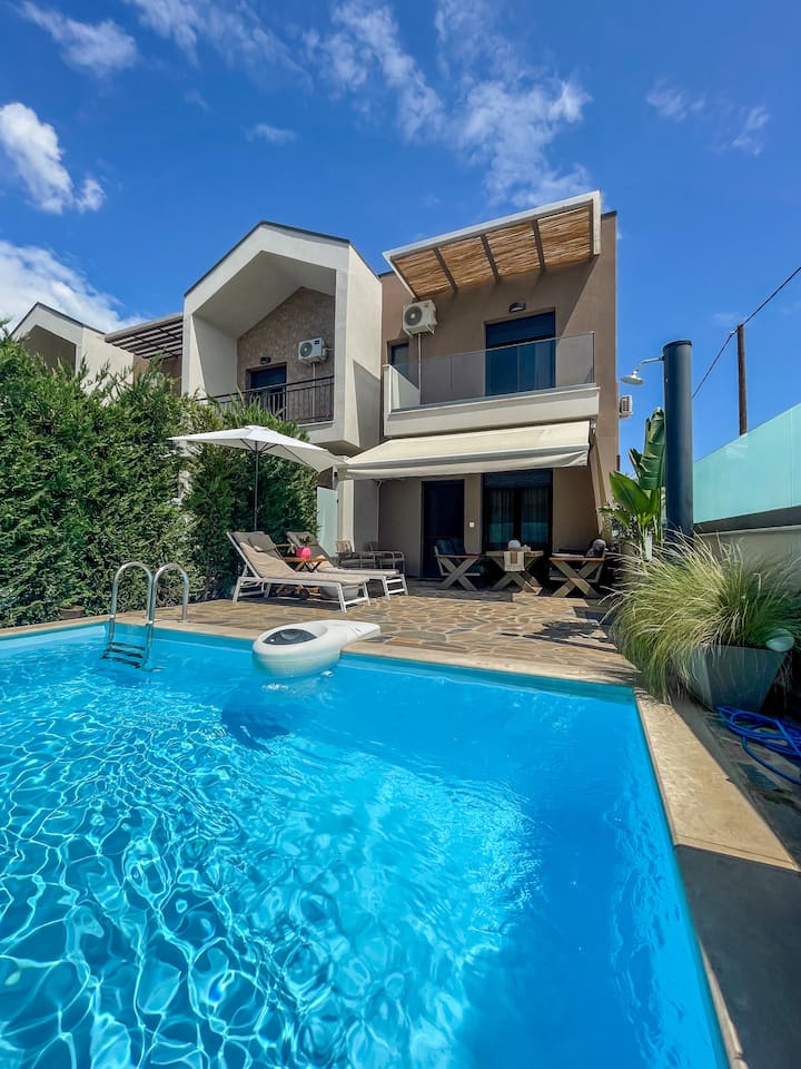 Sithoniars Lux 2 Flr Maisonette: Pr. Pool & Garden - Chalkidiki