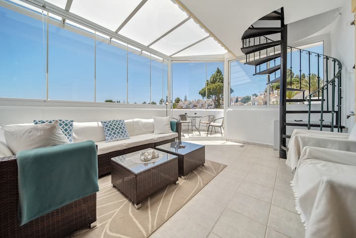 Penthouse I Calahonda Med Basseng Og Parkering - Sitio de Calahonda