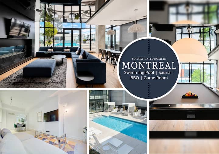 Modern Luxe Montreal Condo | Pool | Sauna | Bbq - モントリオール