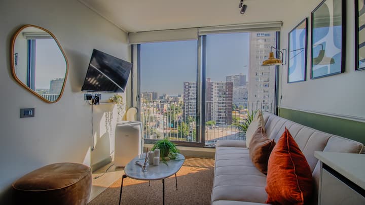 Bright And Cozy Nordic, Wi-fi, Gym, Downtown - Santiago Arturo Merino Benítez Airport (SCL)