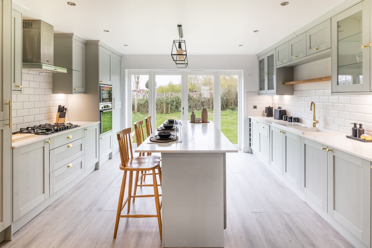 Dining area with natural light