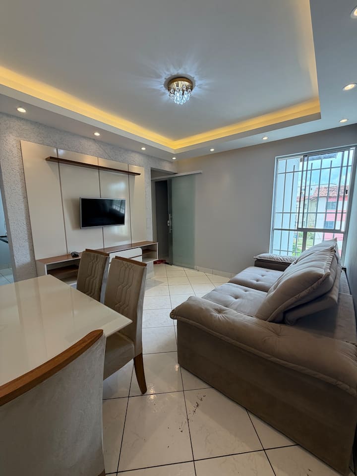 Apartamento Super Confortável, Portaria 24 Hrs, - Camaçari