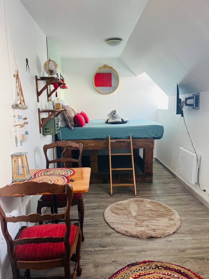 Studio La Cabine Du Capitaine Quiberon Plage - Belle-Île-en-Mer