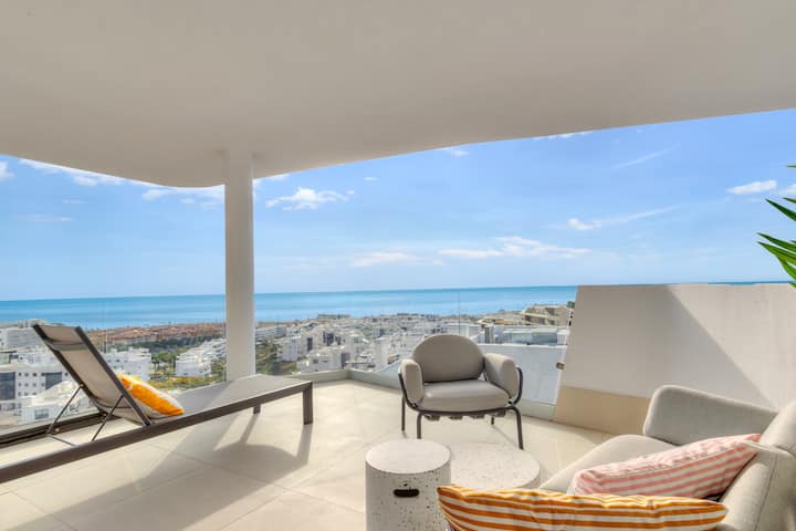 Magnificent Sea View Higuéron Fuengirola For 6 - Fuengirola