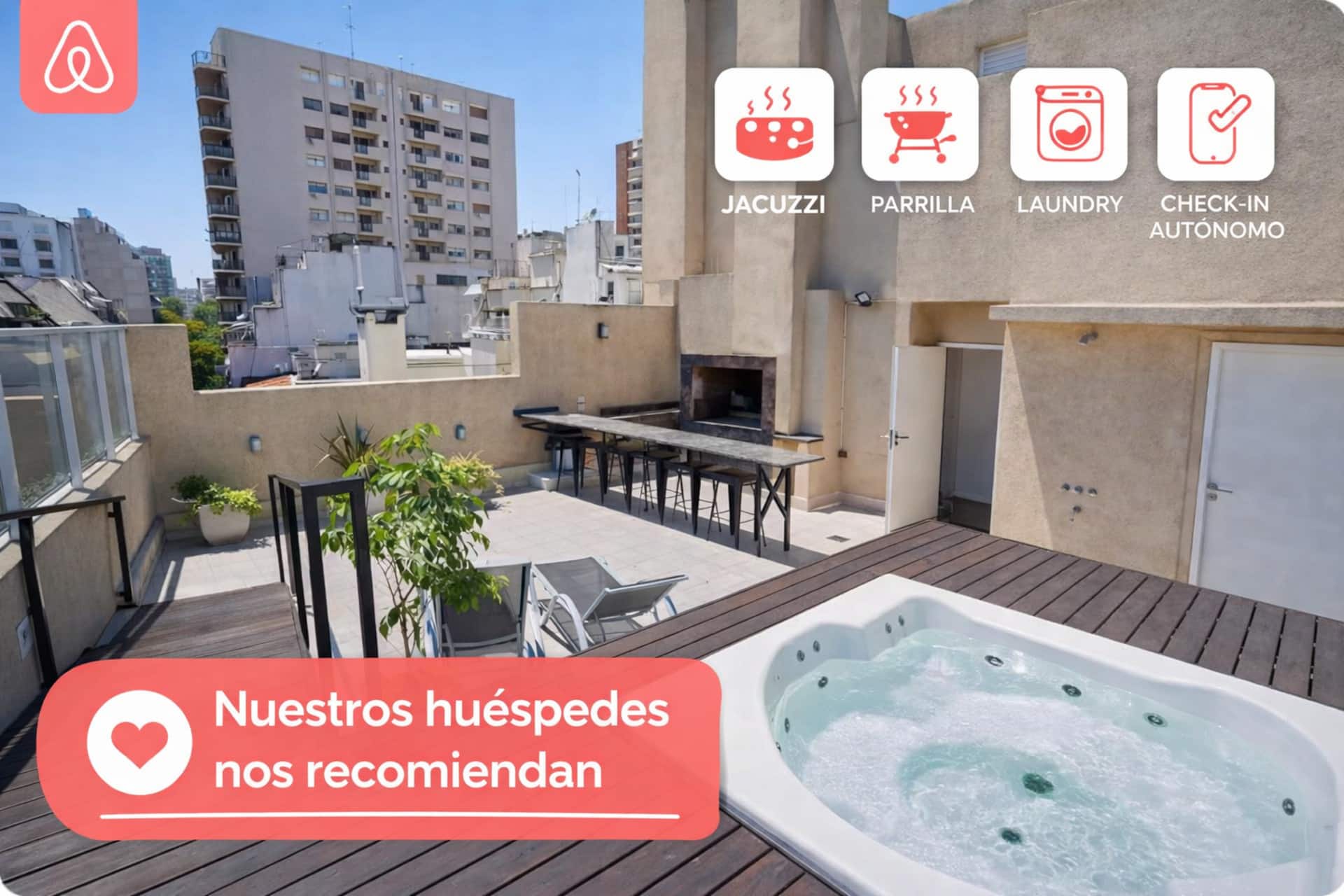 Apartamento de 2 quartos em Palermo, perto do Jardín Botánico