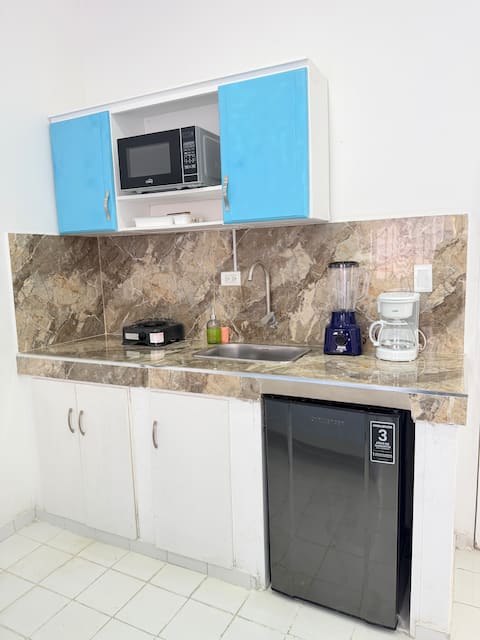 Top Airbnb: Spacious studio with balcony, 5 minutes from the stadium in 3 De Julio