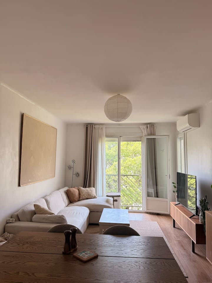 T3 Chaleureux Et Calme, Balcon, Clim Et Parking - Le Pradet
