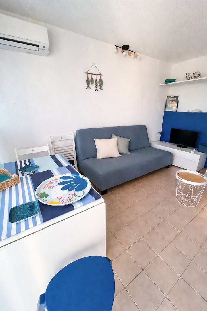 Studio Cabine 10 Min Plage Avec Clim Et Parking - Le Grau-du-Roi