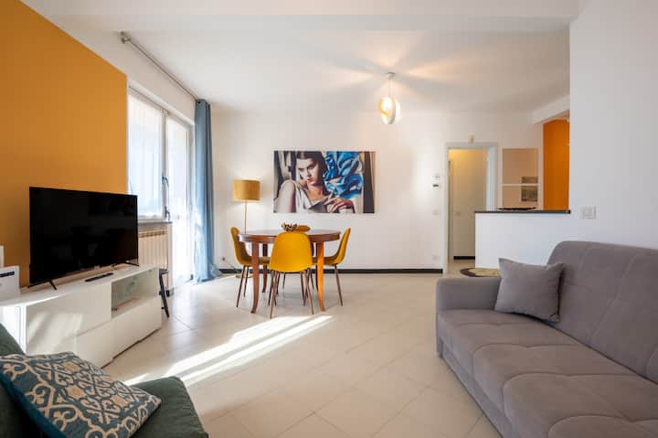 Sea View + Free Parking + Air Conditioning - Sestri Levante