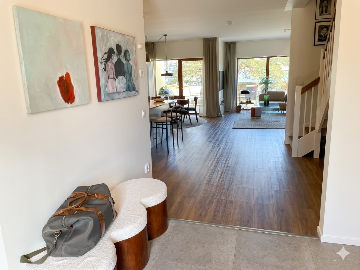 Newly built house, 5 bedrooms, sauna & 3 sunny terraces