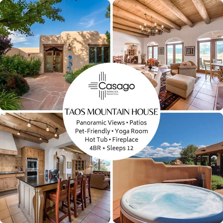 Taos Mountain House - Views, Hot Tub, Pet Friendly - Taos, NM