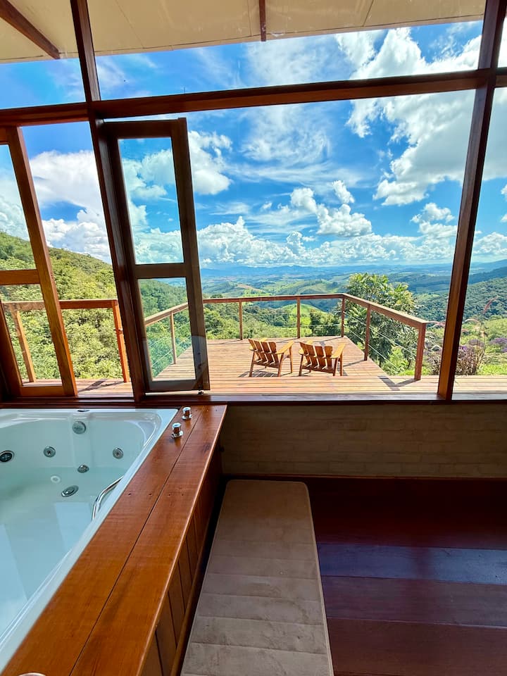 Cabana Mantiqueira Da Serra - Pôr Do Sol, Natureza - Brasil