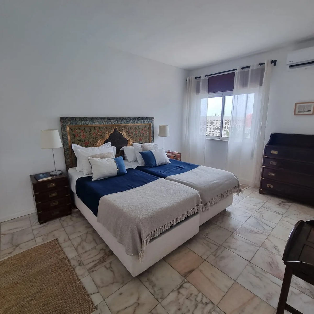 Bedroom one with a king bed