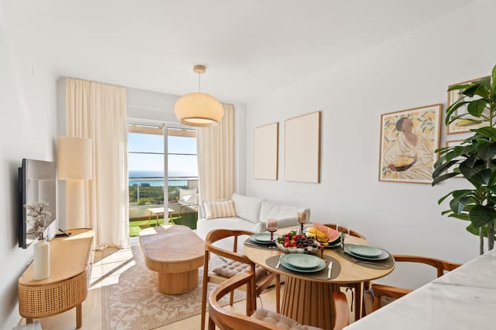 Charming Apartment With Seaview And A Pool - Manilva
