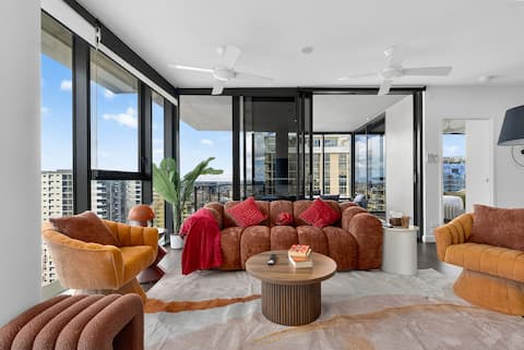 Top Airbnb: 31F Premium 3BR Skyline River Views Brisbane One in South Brisbane