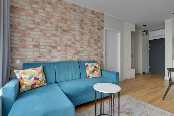 Chlebova Design Apt | Ac | Balcony |Work-from-home - Gdańsk