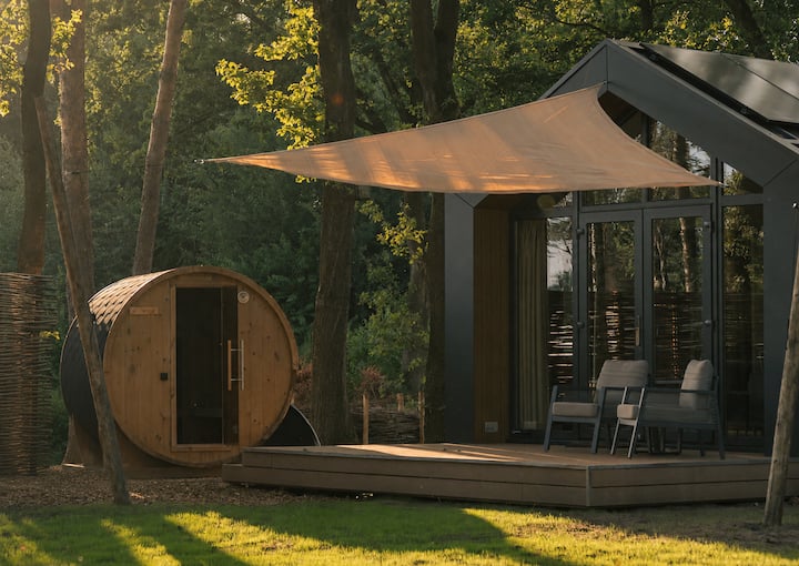 Romantic Forest Lodge For 2 People With A Sauna - Nordhorn