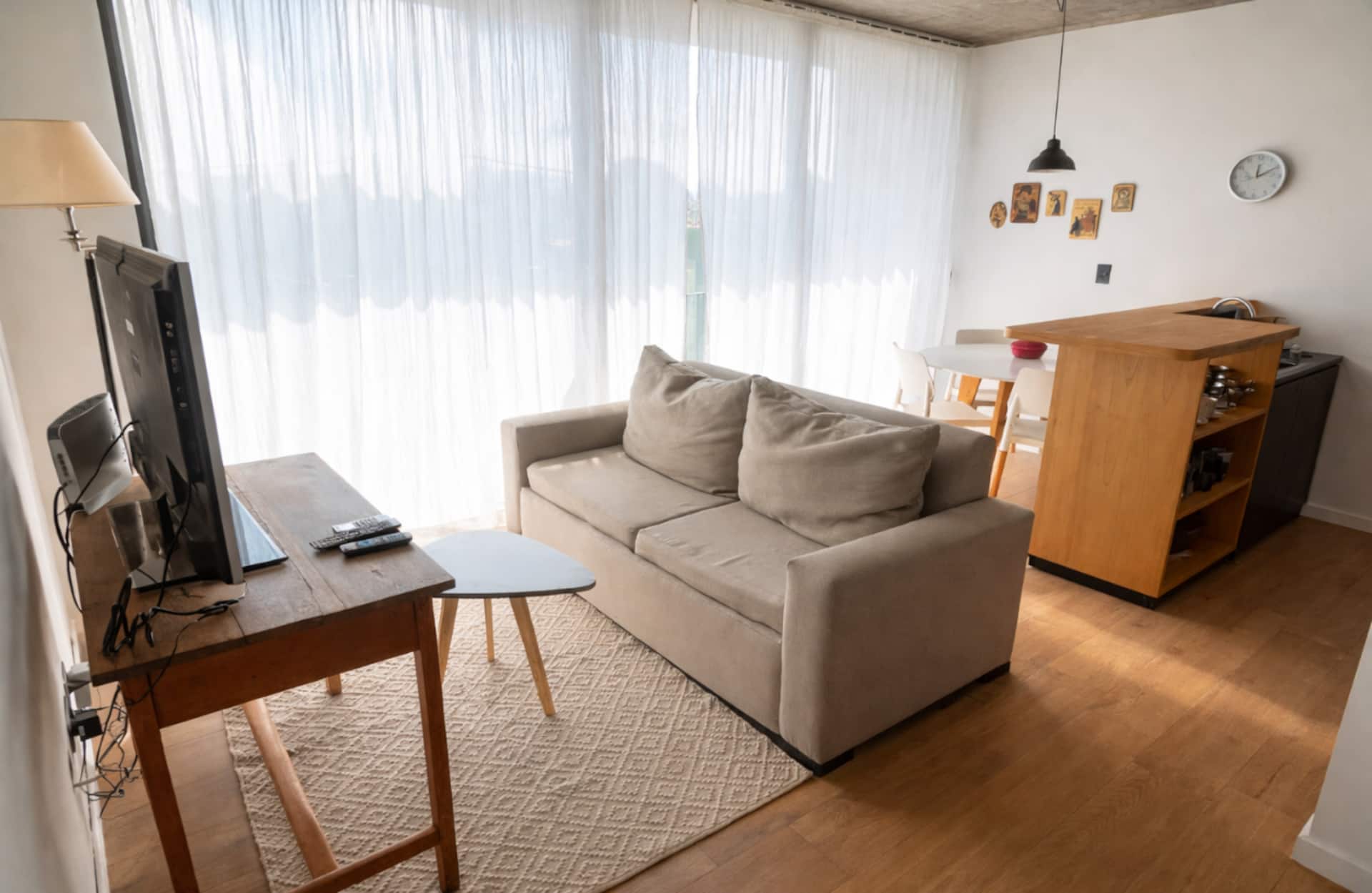 Comfortable two-room apartment in a designer space
