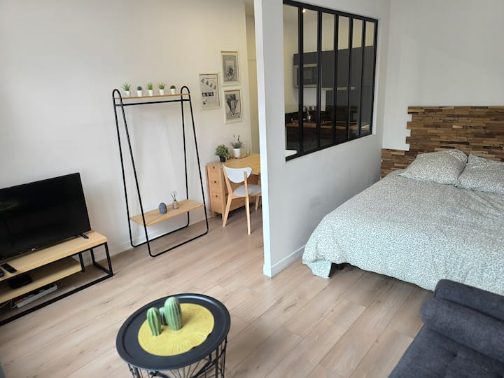 Le Refuge De Léopold Studio Avec Parking Privé - アラス
