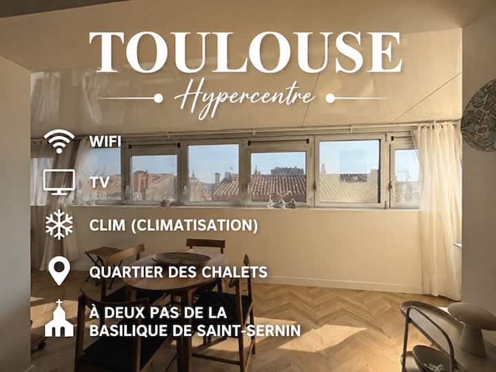 ÉLégant Cocon Avec Vue  Hypercentre Les Chalets - Toulouse