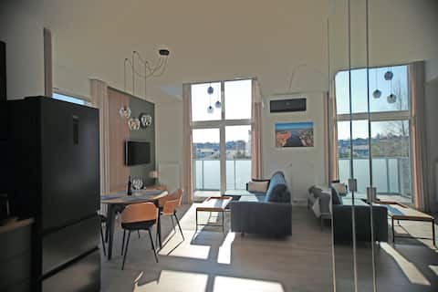 Top performing Airbnb: Two-story apartment with a loft-style flair in Gmina Kosakowo