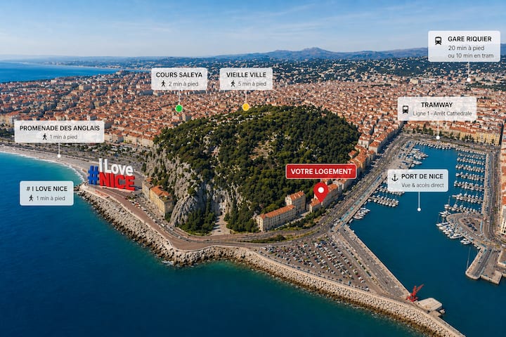 Port De Nice - 2 Pièces Avec Jardin 4 Personnes - Nice