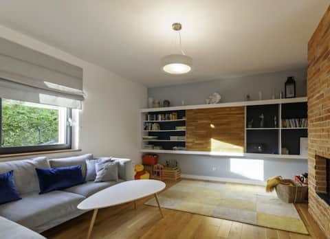 Popular Airbnb listing: Wiselka Holiday House- 1,4km zumStrand/Kamin+Sauna in Gmina Wolin