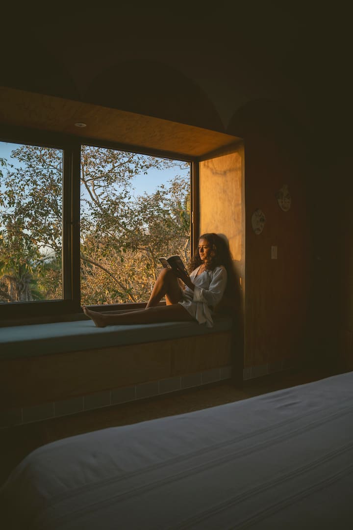 The view from this room is so beautiful that we decided to add a cushion so we could enjoy it at all times.