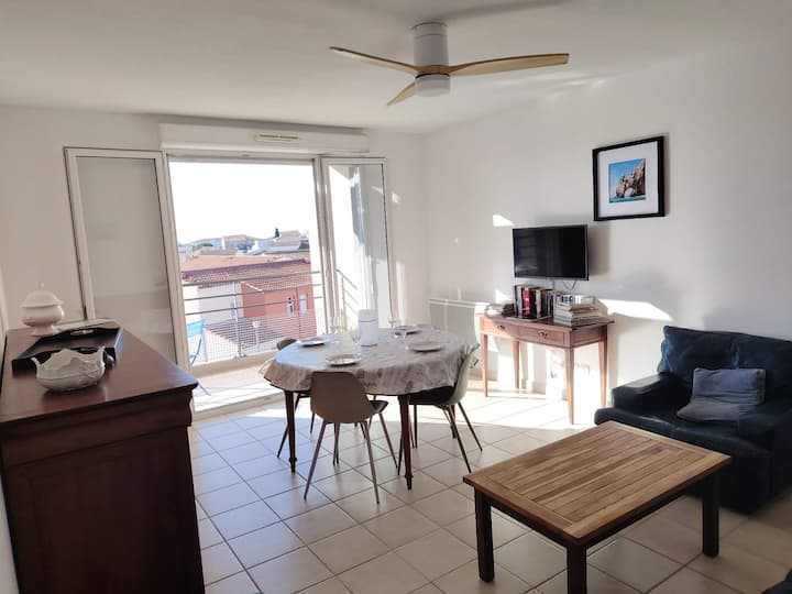 T3 Lumineux, Wifi, Parking Proche Plage - Mèze