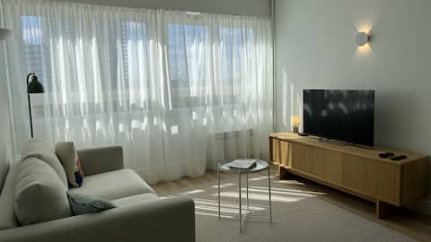 Top Airbnb: One-bedroom apartment close to downtown Rennes à Bourg L'évesque La Touche Moulin Du Comte