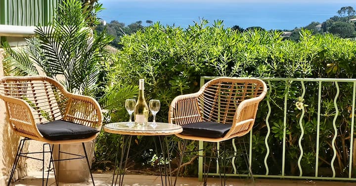 4 Personnes, Wifi, Parking, Vue Mer Et Piscine - Plage de Bonporteau