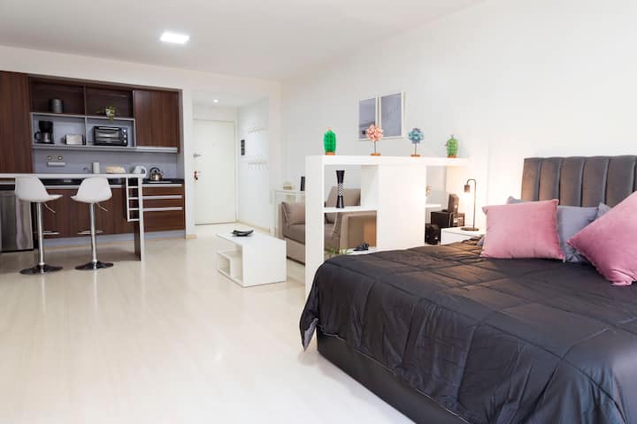 Modern furnished studio apartment in Belgrano
