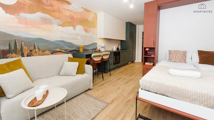 Charming Indie Apartment | Green Patio - Gdańsk