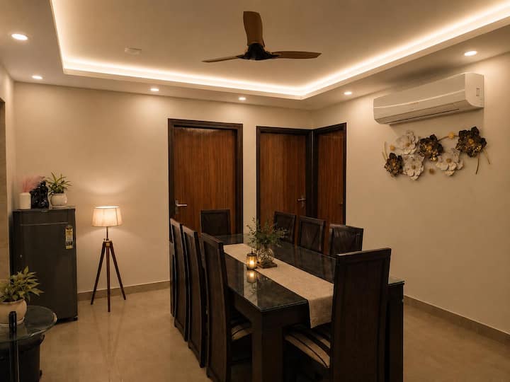The White Flower Boho House | Elegant 3bhk - Sonipat
