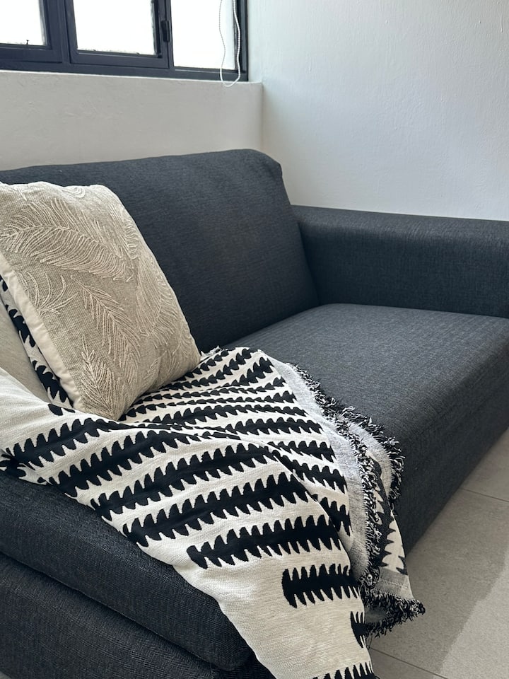 5 De Mayo|estudio Privado Con Terraza|minimal - Puebla