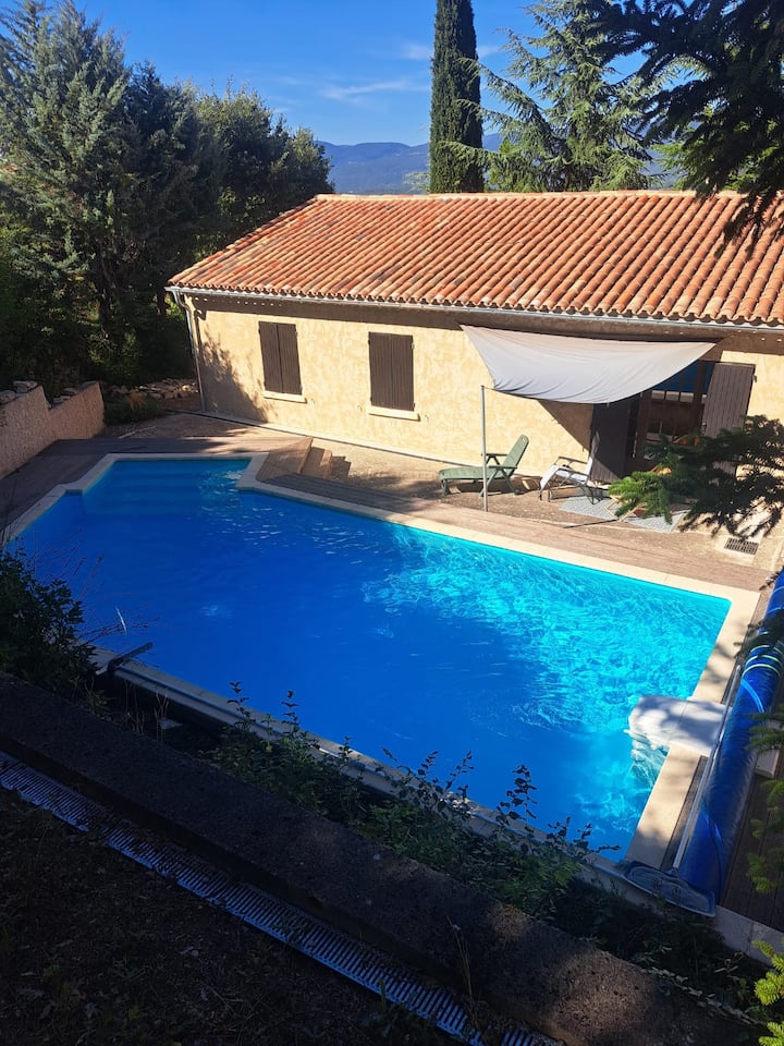 Maison Avec Vue Panoramique Et Piscine - 643 Sai - Apt