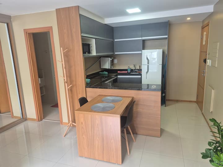 Flat Nobre Jade Hotel Particular, Cama King Size. - Brasília