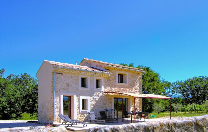 Nice Home In Mazan With House A Panoramic View - Venasque