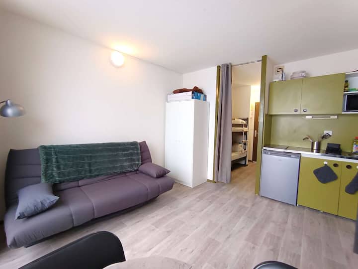 Studio 4 Pers Sud Aragnouet Balcon Ski - Piau Engaly