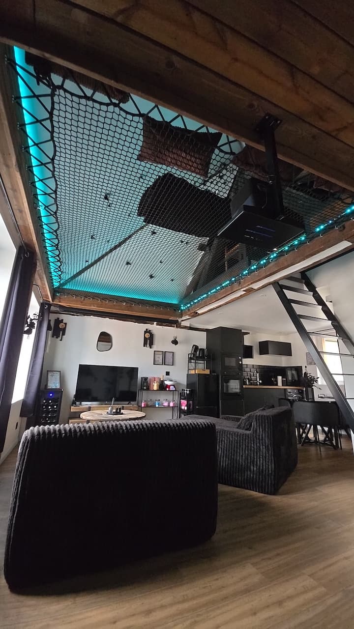 Loft Black Room / Ctre Historique /Filet Suspendu - Auxerre