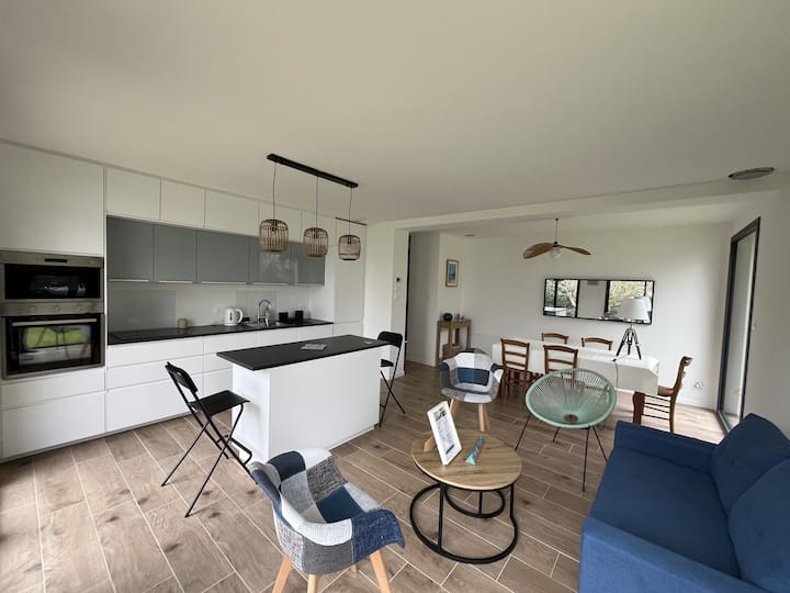 Maison Neuve Vue Mer, Près De La Plage Du Trezhir - Plougonvelin