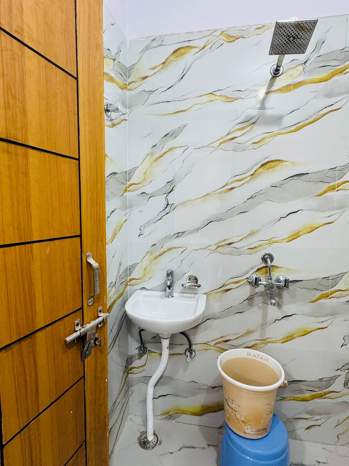 The Dark Blue Bathroom