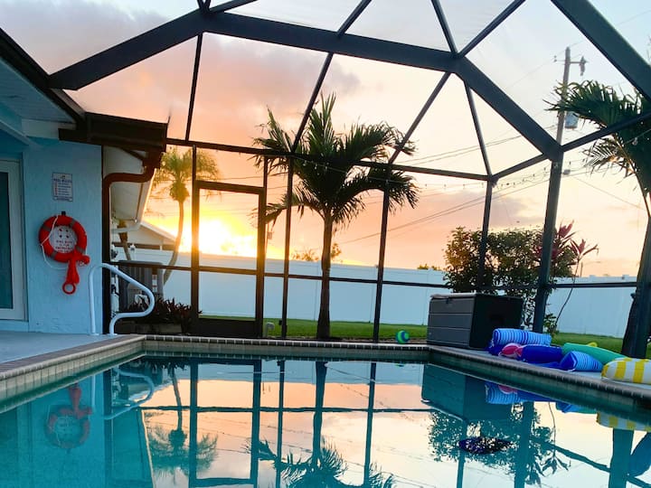 Casa Azul/tropical Paradise/heated Pool/private - Cape Coral, FL