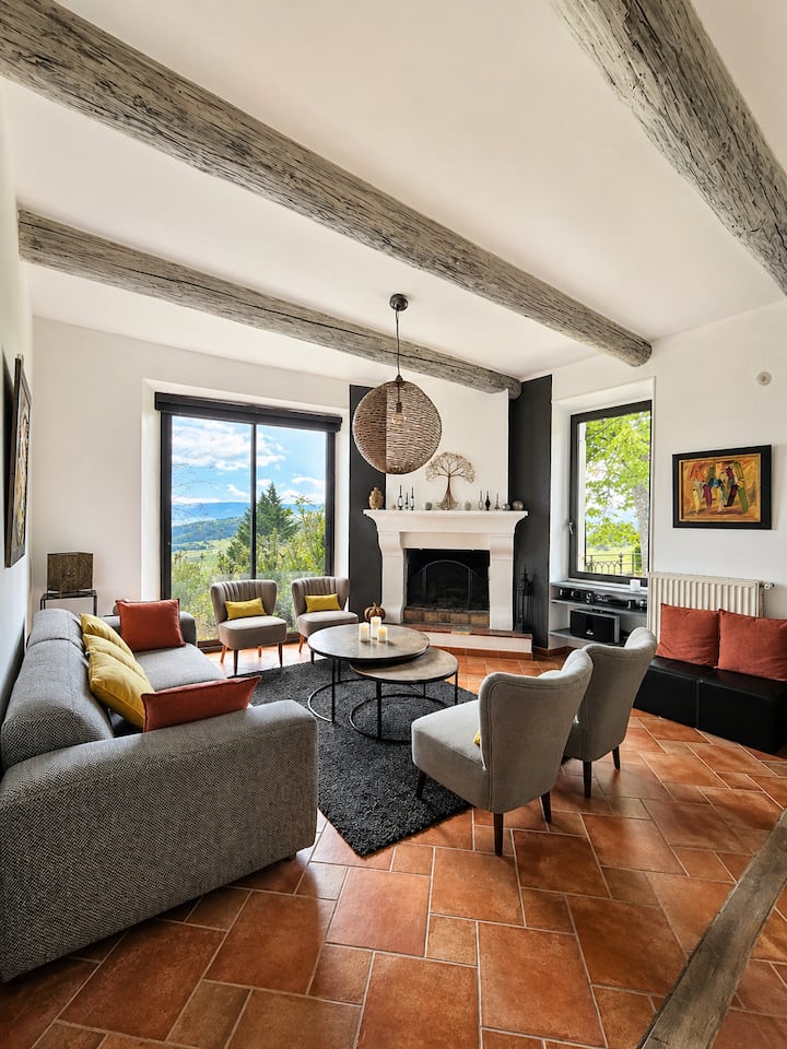Mas Avec Piscine Et Superbe Vue Sur Le Luberon - Gordes