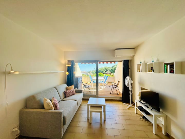 Studio Terrasse 2 Piscines 2 Tennis Calme Absolu - Antibes